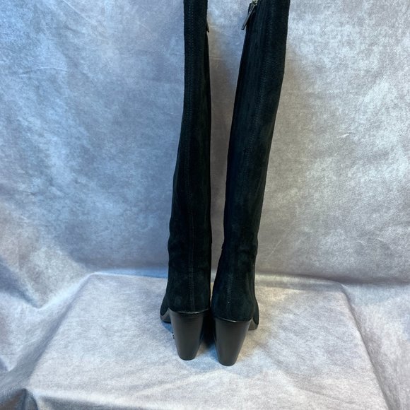 SAM EDELMAN NEW ANNABEL BLACK SUEDE BOOTS, NEW IN REPLACEMENT BOX - Picture 4 of 10